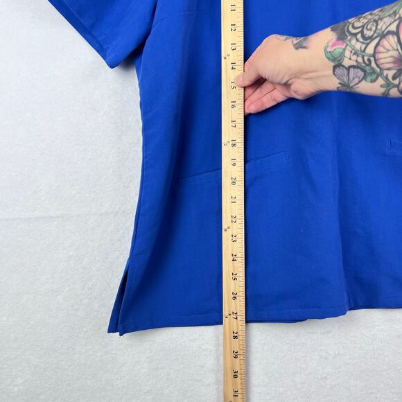 EUC Figs FW1100 WINNING BLUE Technical Collection Women's Casma Scrub Top XXL - Picture 8 of 11